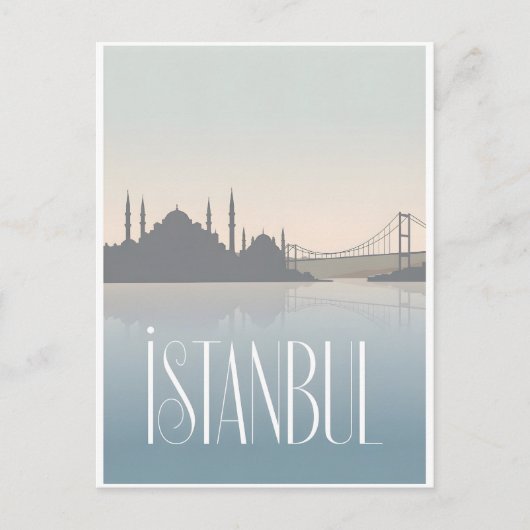 Istanbul Vintag Postkarte (Vorderseite)