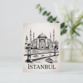 Istanbul Vintag Postkarte (Stehend Vorderseite)