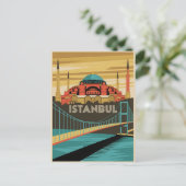 Istanbul Vintag Postkarte (Stehend Vorderseite)