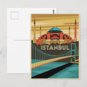 Istanbul Vintag Postkarte (Vorne/Hinten)