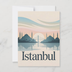 Istanbul Vintage Postkarte