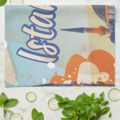 Istanbul Vintage Travel Poster Geschirrtuch (Gefaltet)