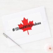 #IStandWithTrudeau Hashtag Trudeau Liberals Kanada Rechteckiger Aufkleber (Umschlag)