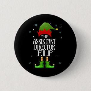Istant Director Elf Xmas Funny Family Matching Chr Button