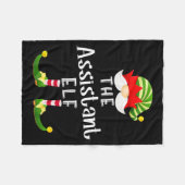 Istant Elf Group Christmas Funny Pajama Party Fleecedecke (Vorderseite (Horizontal))