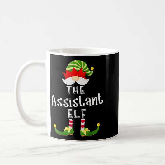 Istant Elf Group Christmas Funny Pajama Party  Kaffeetasse (Links)