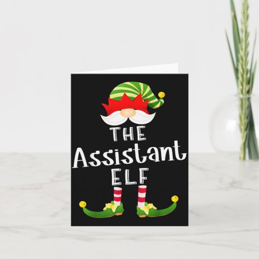 Istant Elf Group Christmas Funny Pajama Party  Karte (Vorderseite)