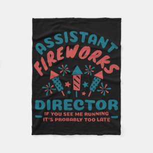 Istant Fireworks Director for Women Men Funny 4. Fleecedecke