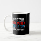 Istant Fireworks Director Funny 4. Juli Men Wo Kaffeetasse (Links)