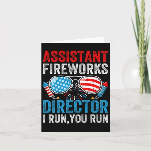 Istant Fireworks Director Funny 4. Juli Men Wo Karte (Vorderseite)