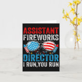 Istant Fireworks Director Funny 4. Juli Men Wo Karte (Gelbe Blume)