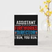 Istant Fireworks Director Funny 4. Juli Men Wo Karte (Gelbe Blume)