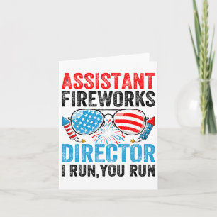 Istant Fireworks Director Funny 4. Juli Men Wo Karte