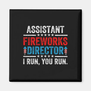 Istant Fireworks Director Funny 4. Juli Men Wo Magnet