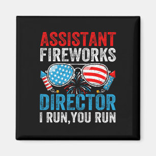 Istant Fireworks Director Funny 4. Juli Men Wo Magnet