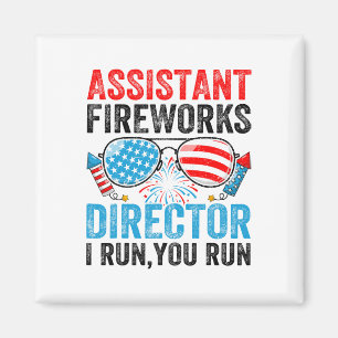 Istant Fireworks Director Funny 4. Juli Men Wo Magnet