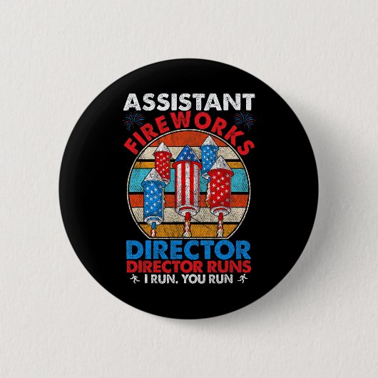 Istant Fireworks Director Usa Independence Day Jul Button (Vorderseite)