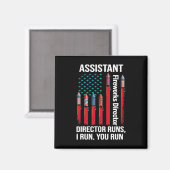 Istant Fireworks Director Usa Independence Day Jul Magnet (Vorderseite/Rückseite)