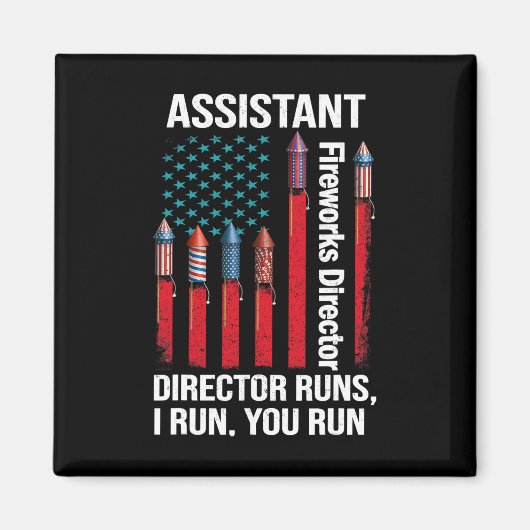 Istant Fireworks Director Usa Independence Day Jul Magnet (Vorne)