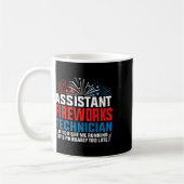 Istant Fireworks Techniker, wenn Sie Funny 4th O s Kaffeetasse (Links)