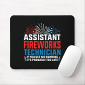 Istant Fireworks Techniker, wenn Sie Funny 4th O s Mousepad (Mit Mouse)