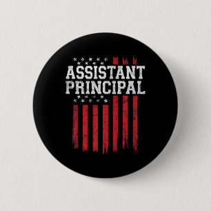 Istant Principal American Flag Usa Patriot Patriot Button