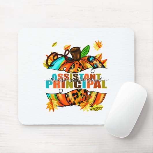 Istant Principal dankbar dankbar gesegnet Herbst Mousepad (Mit Mouse)