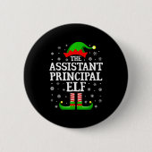 Istant Principal Elf Funny Christmas Family Matchi Button (Vorderseite)
