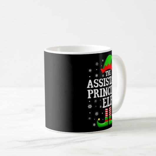 Istant Principal Elf Funny Christmas Family Matchi Kaffeetasse (VorderseiteRechts)