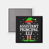 Istant Principal Elf Funny Christmas Family Matchi Magnet (Vorderseite/Rückseite)