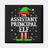 Istant Principal Elf Funny Christmas Family Matchi Magnet (Vorne)