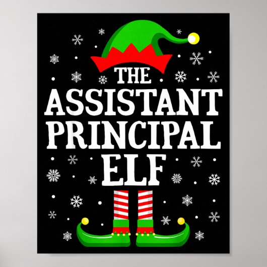 Istant Principal Elf Funny Christmas Family Matchi Poster (Vorne)