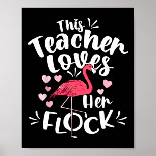Istant Principal Lieben Ihr Flock Flamingo Lehrer Poster