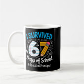 Istant Principal Survived 67 Days Of School Humor  Kaffeetasse (Links)