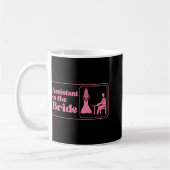 Istant zum Junggeselinnen-Abschied Bride Pink Kaffeetasse (Links)