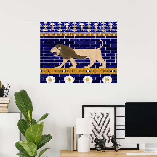 Istar Gate Lion Wall Print Poster (Heimbüro)