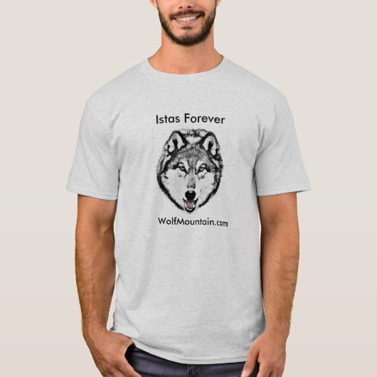 Istas für immer - der Wolf-Gebirgst-shirt Männer T-Shirt (Vorderseite)