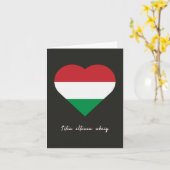 Isten éltessen sokáig, Ungarischer Geburtstag Karte (Gelbe Blume)