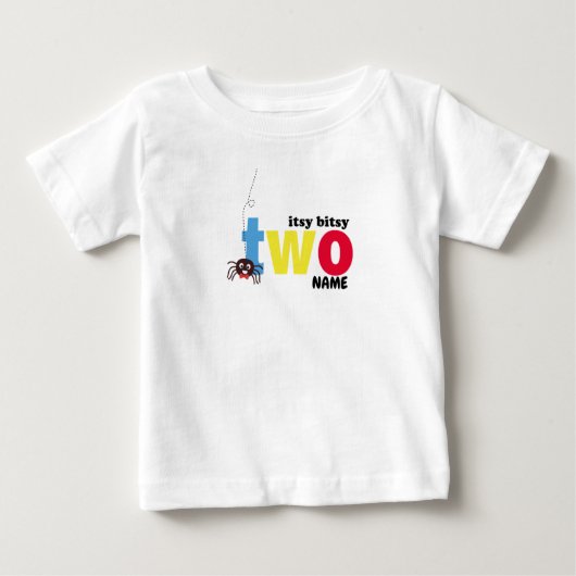Istische bitsige Spinne 2. Geburtstag Baby T-shirt (Vorderseite)