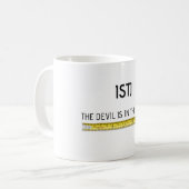 ISTJ "der Teufel ist ausführlich" Tasse (Vorderseite Links)