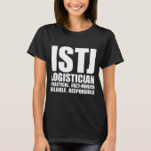 ISTJ Logistiker Introvert T-Shirt Schwarzes (Vorderseite)