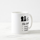 ISTJ MBTI Myers-Briggs Typindikator Persönlichkeit Kaffeetasse (VorderseiteRechts)