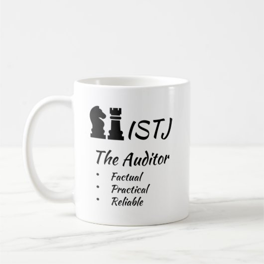 ISTJ MBTI Myers-Briggs Typindikator Persönlichkeit Kaffeetasse (Links)