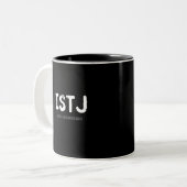 ISTJ - Praktischer Rationalist (weiß) Zweifarbige Tasse (Vorderseite Links)