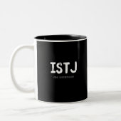 ISTJ - Praktischer Rationalist (weiß) Zweifarbige Tasse (Links)