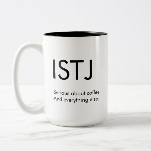 ISTJ Seriös über alles, was Tasse Geschenk (Links)