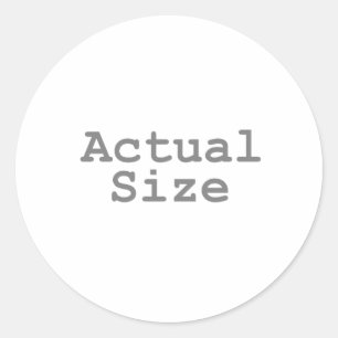 Istmaß Runder Aufkleber