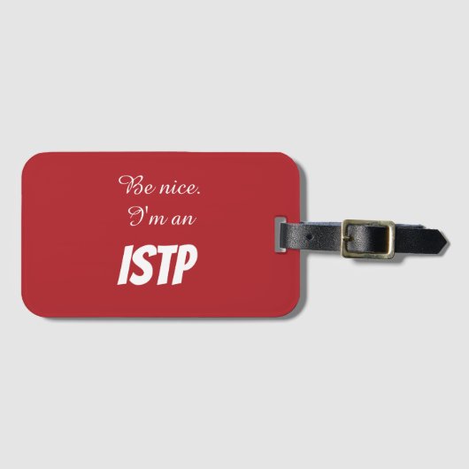 ISTP-Gepäckmarke Gepäckanhänger (Vorderseite (Horizontal))