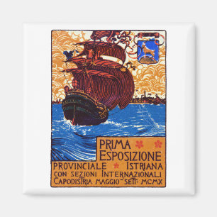 Istrian Ausstellungs-Plakat 1910 Magnet