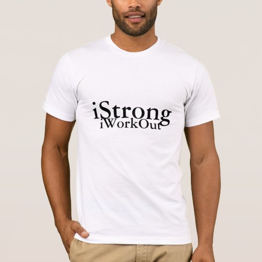 iStrong, iWorkOut T-Shirt (Vorderseite)
